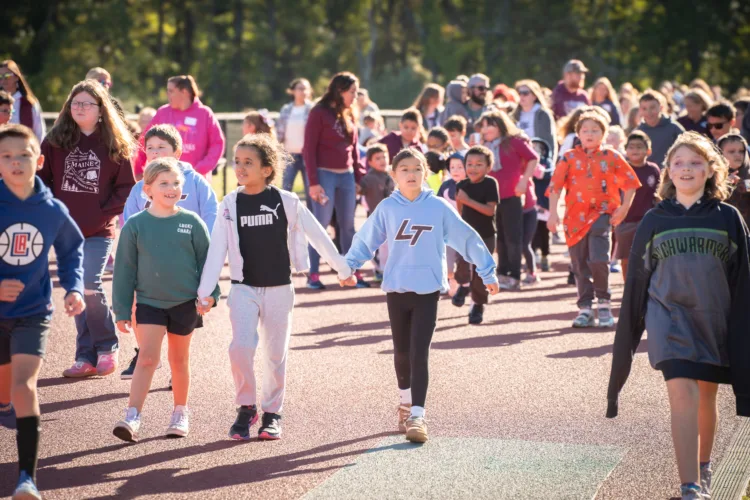 Schick Elementary community participates in 18th annual Sock Walk